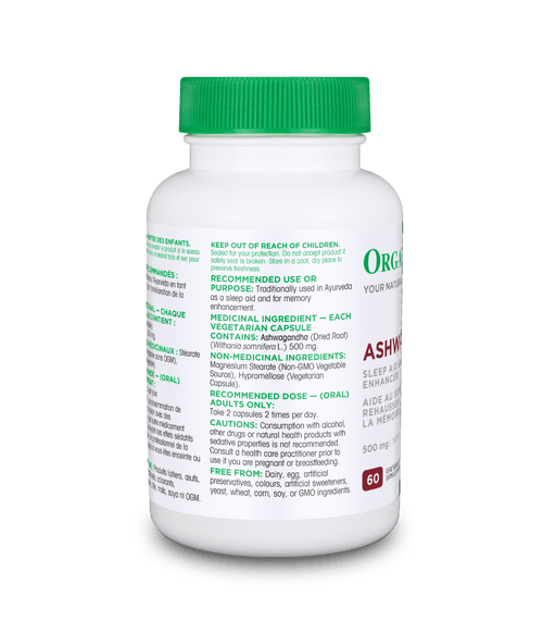 Ashwagandha - 60 Vcaps - Organika Health Products