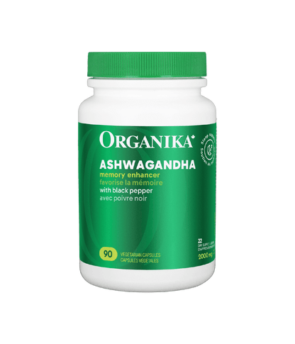 Ashwagandha with Black Pepper - 90 vcaps - Organika Health Products