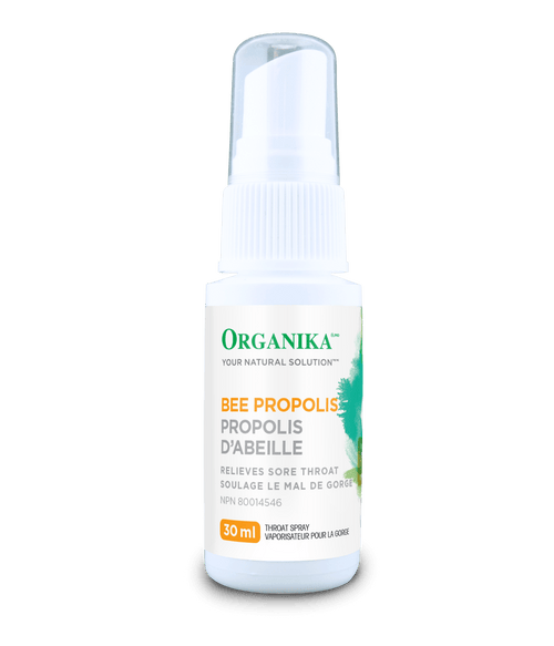 Bee Propolis Throat Spray Alcohol Base - 30ml - Organika Health Products