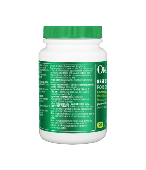 Beef Liver Plus - 90 Capsules - Organika Health Products