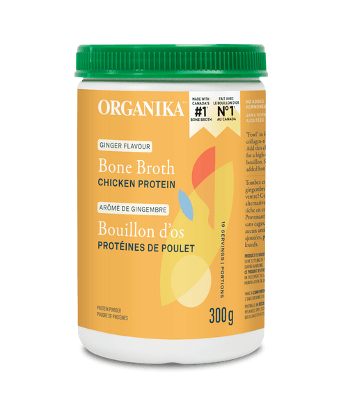 Chicken Bone Broth Protein Powder - Ginger - Organika Health Products