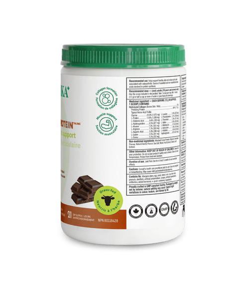 Chocolate Enhanced Collagen - 252 g - Organika Health Products