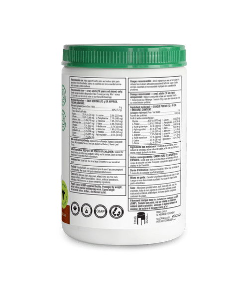 Chocolate Enhanced Collagen - 252 g - Organika Health Products