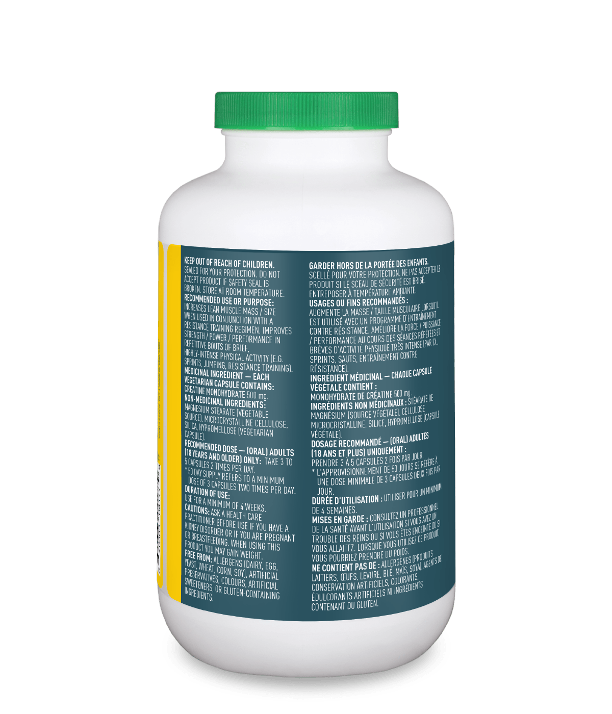 Creatine Capsules - 300 vcaps - Organika Health Products