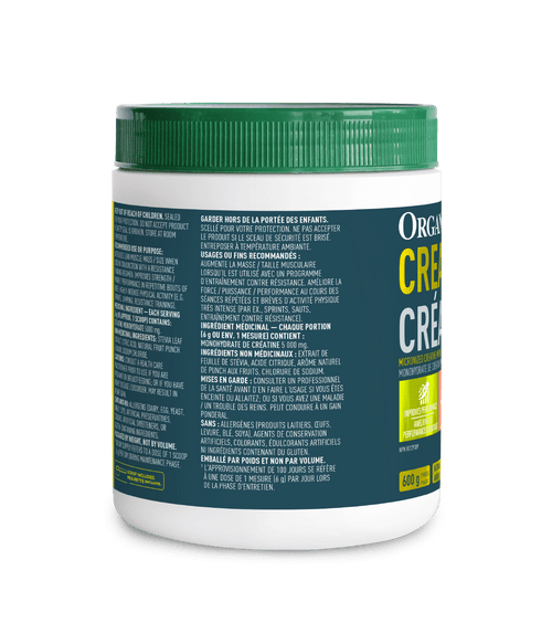 Creatine Powder - Fruit Punch - Fruit Punch - Organika Health Products