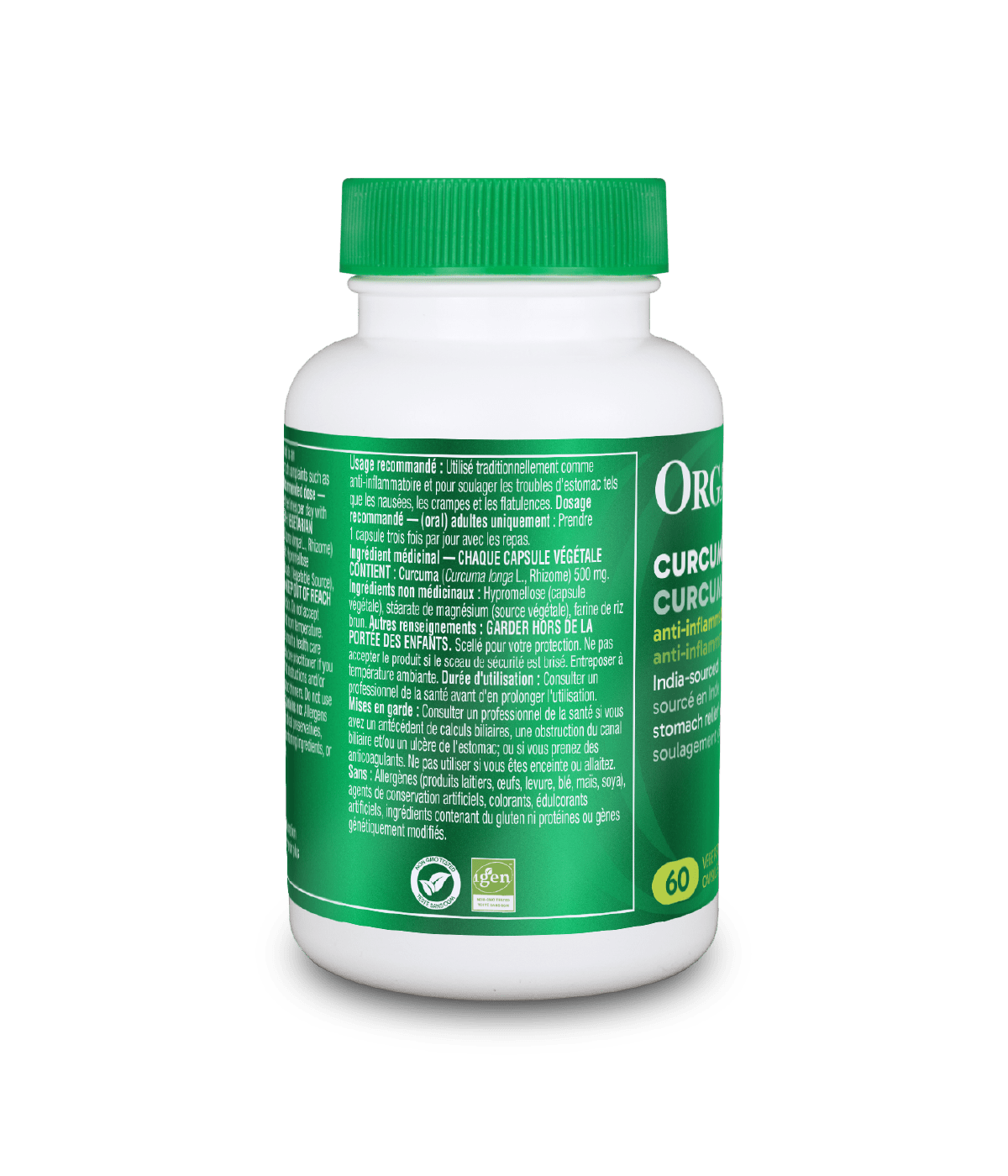 Curcumin - 60 Vcaps - Organika Health Products