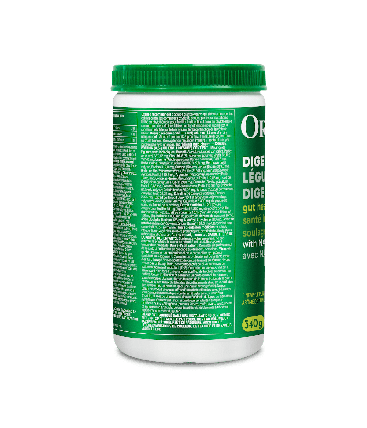 Digest Greens - 340 g - Organika Health Products