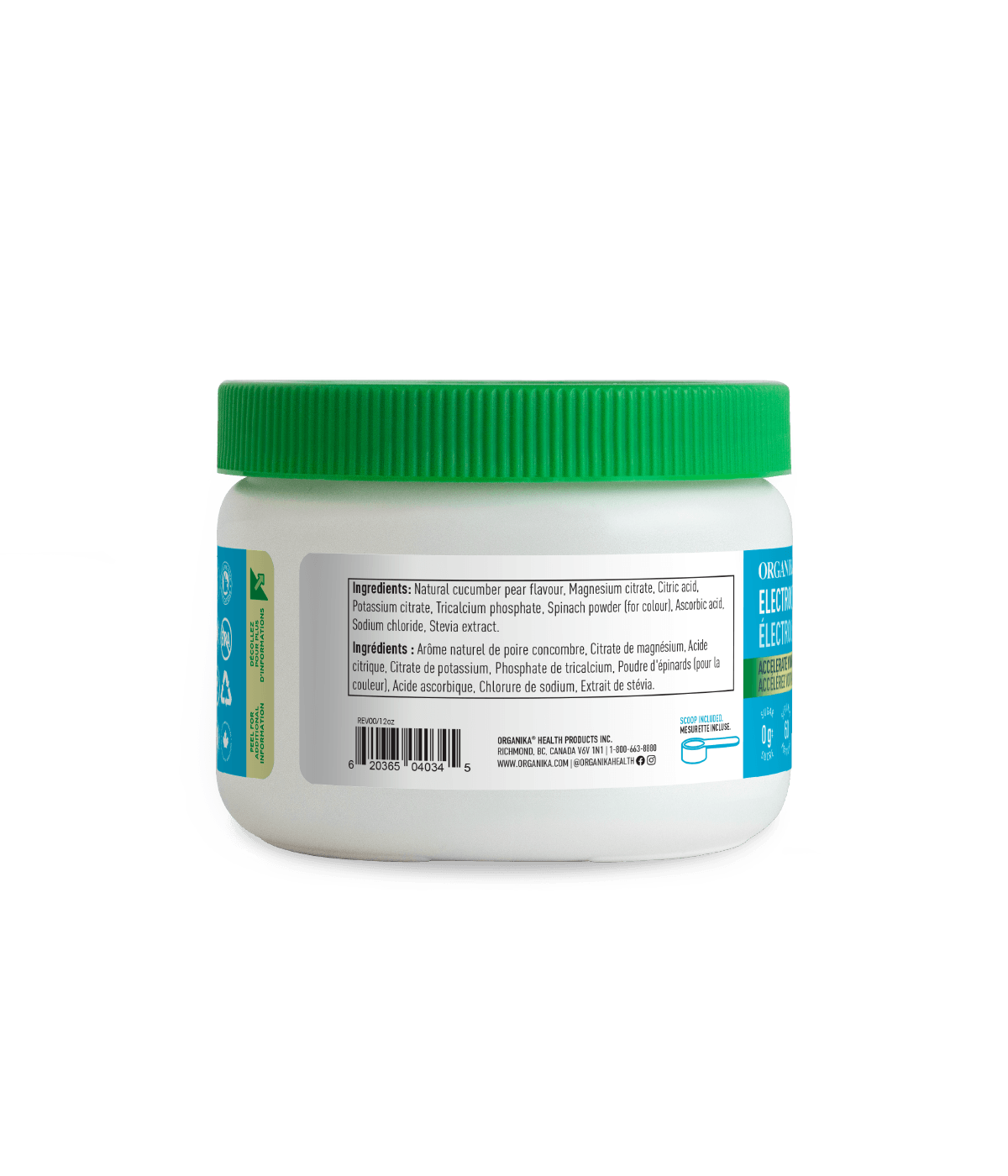 Electrolytes 60 Servings - Cucumber Pear - Cucumber Pear - Organika Health Products