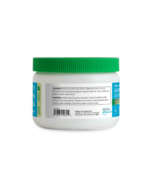Electrolytes 60 Servings - Cucumber Pear - Cucumber Pear - Organika Health Products