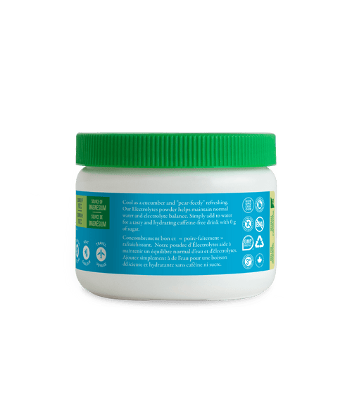 Electrolytes 60 Servings - Cucumber Pear - Cucumber Pear - Organika Health Products