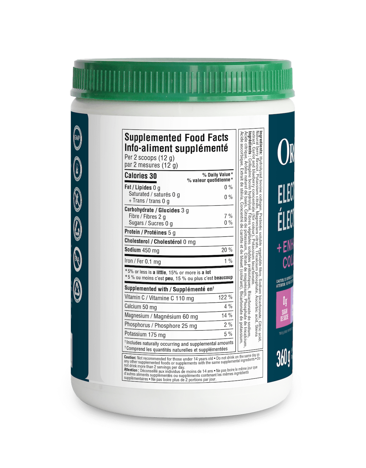 Electrolytes + Enhanced Collagen - Wild Berry - Wild Berry - Organika Health Products