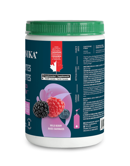 Electrolytes + Enhanced Collagen - Wild Berry - Wild Berry - Organika Health Products