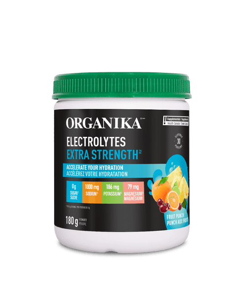 Electrolytes Extra Strength - Fruit Punch - Organika Health Products