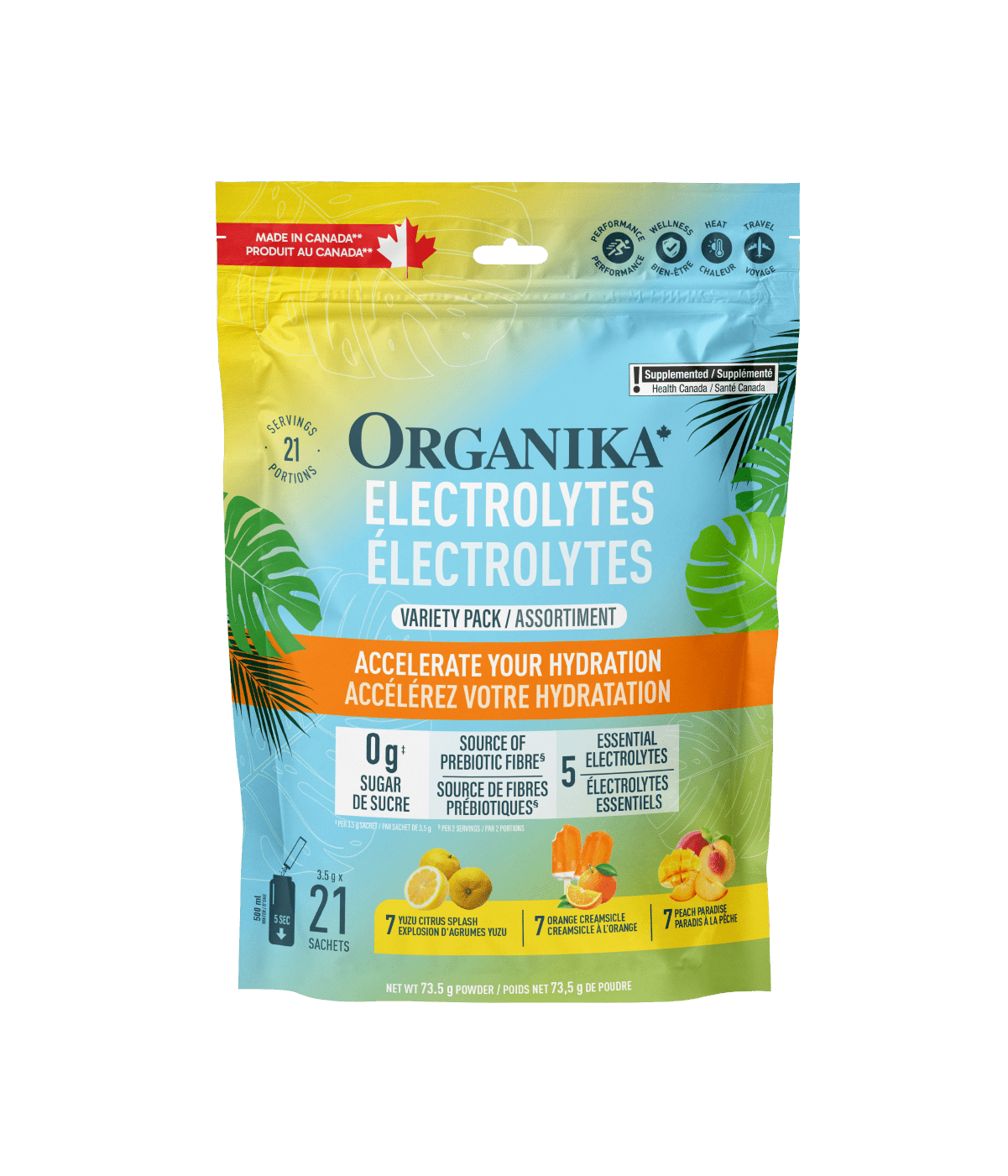 Electrolytes Summer Variety Pack - 21 Pack - Organika Health Products