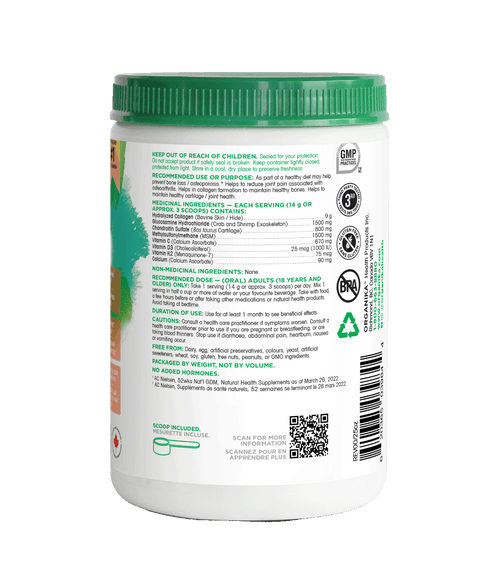 Enhanced Collagen Bone & Joint - 280 g - Organika Health Products