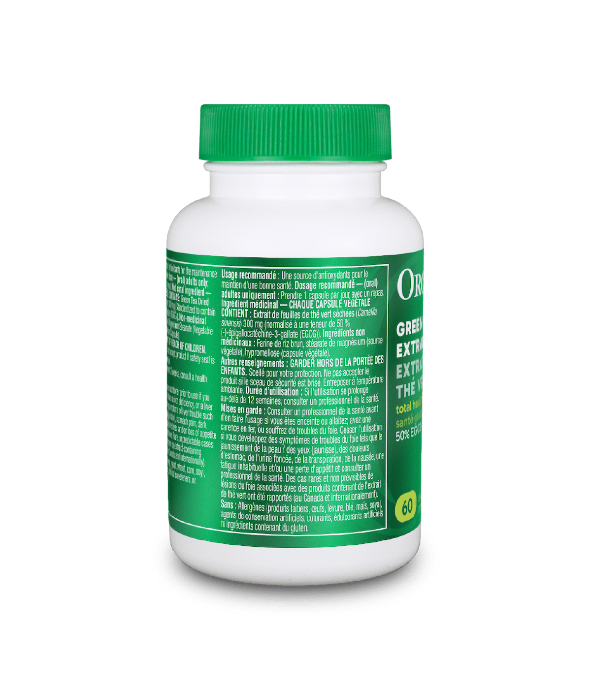 Green Tea Extract - 60 Vcaps - Organika Health Products