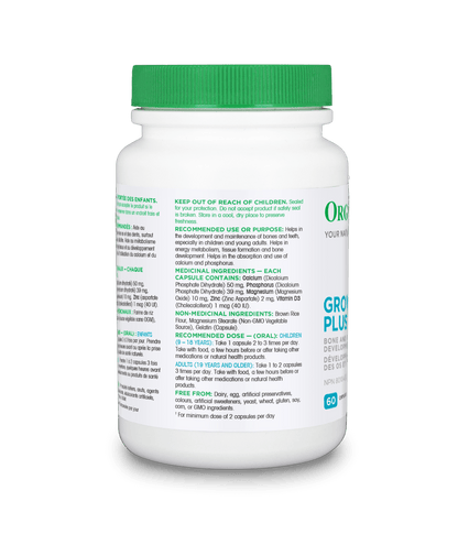 Grow Plus - 60 capsules - Organika Health Products