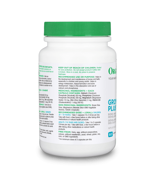 Grow Plus - 60 capsules - Organika Health Products