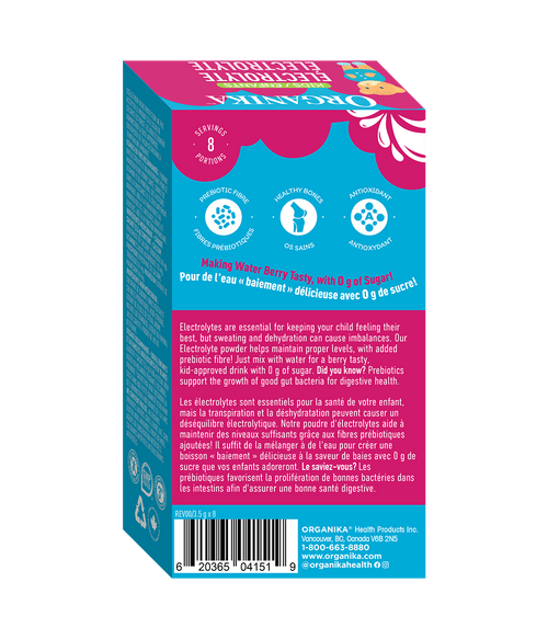 Kids Electrolyte - 8 Pack Box - Organika Health Products