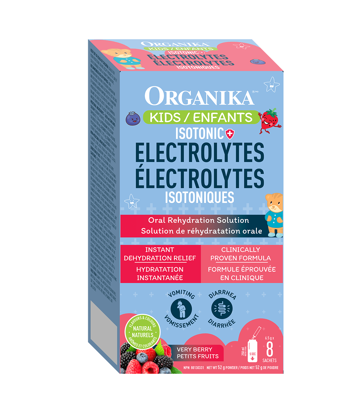 Kids Isotonic Electrolytes - 8 Pack Box - Organika Health Products