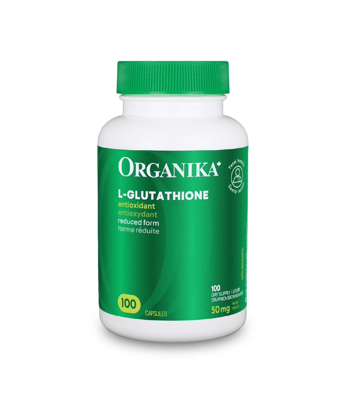 L - Glutathione - 100 caps - Organika Health Products