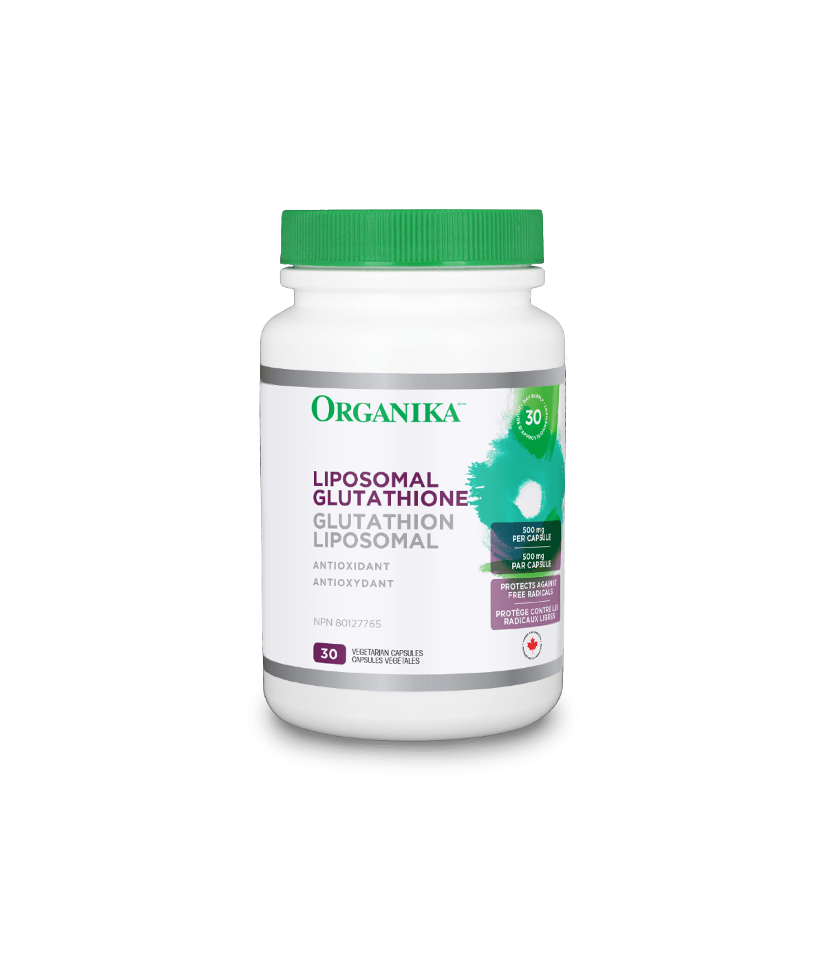 Liposomal Glutathione - 500 mg / 30 capsules - Organika Health Products