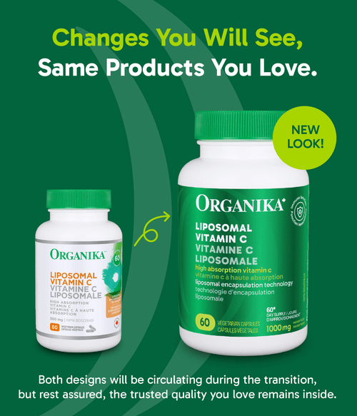 Liposomal Vitamin C 500mg - 60 Vcaps - Organika Health Products