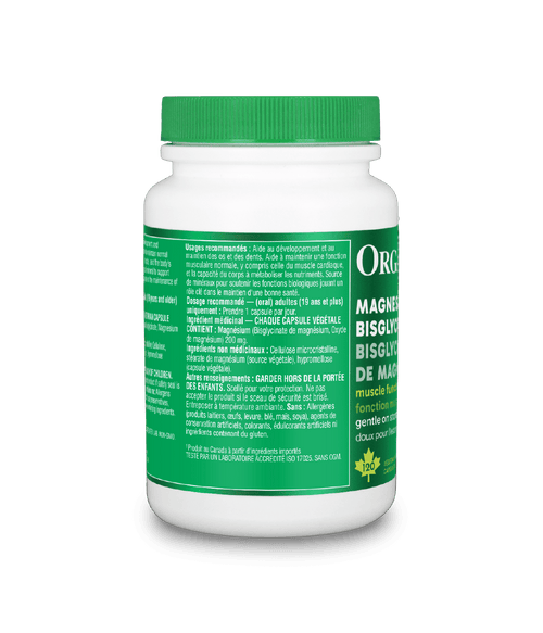 Magnesium Bisglycinate - 120 Vcaps - Organika Health Products