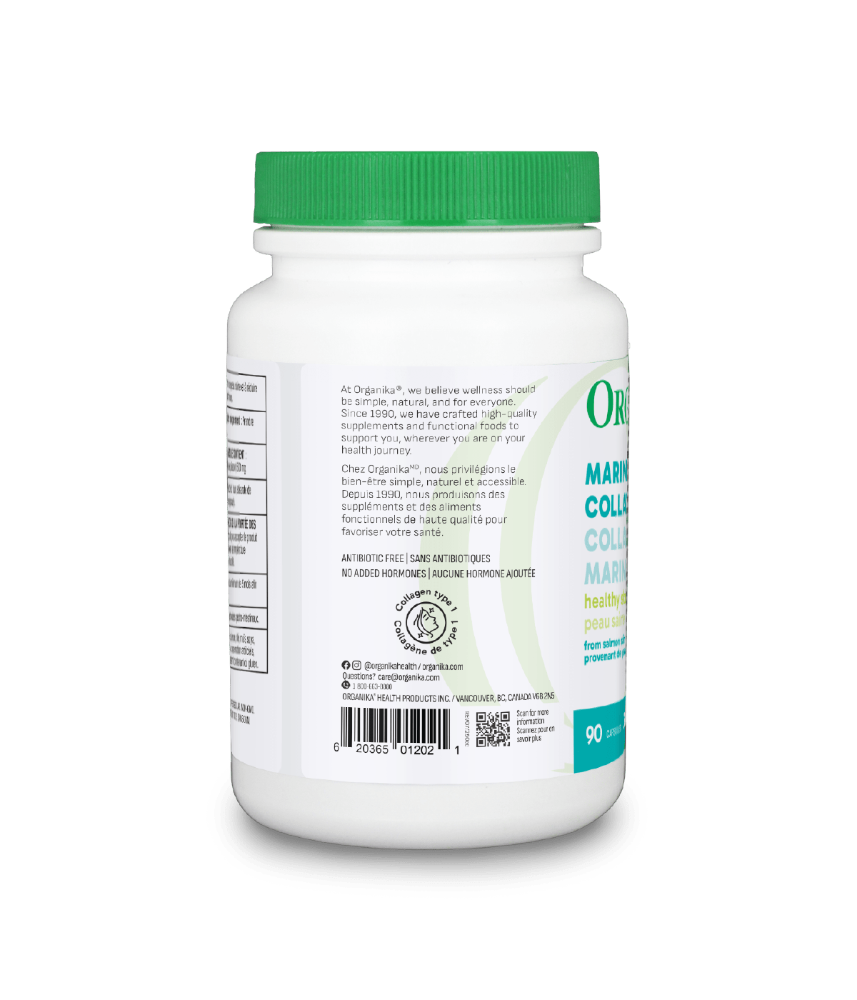 Marine Collagen Capsules - 90 caps - Organika Health Products