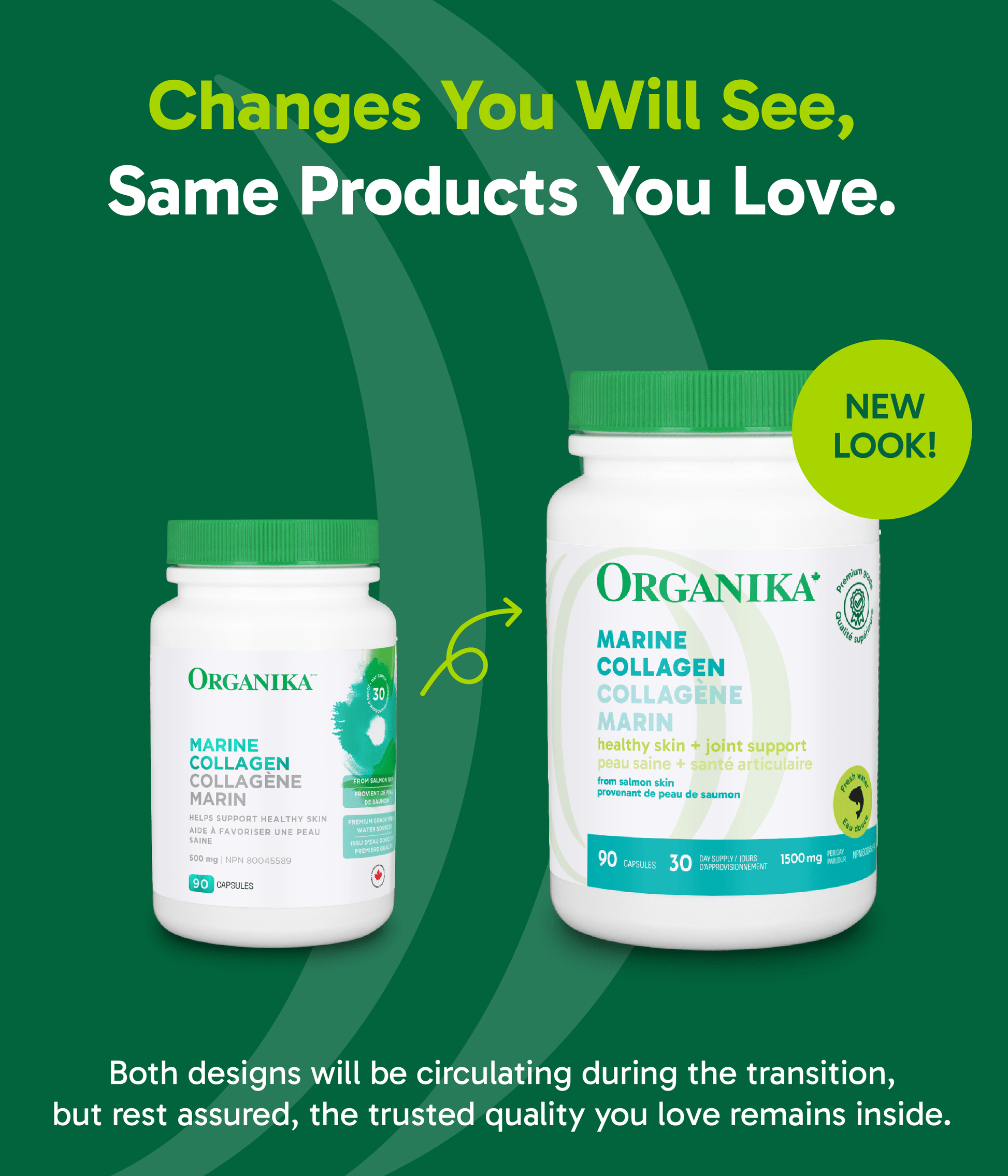 Marine Collagen Capsules - 90 caps - Organika Health Products