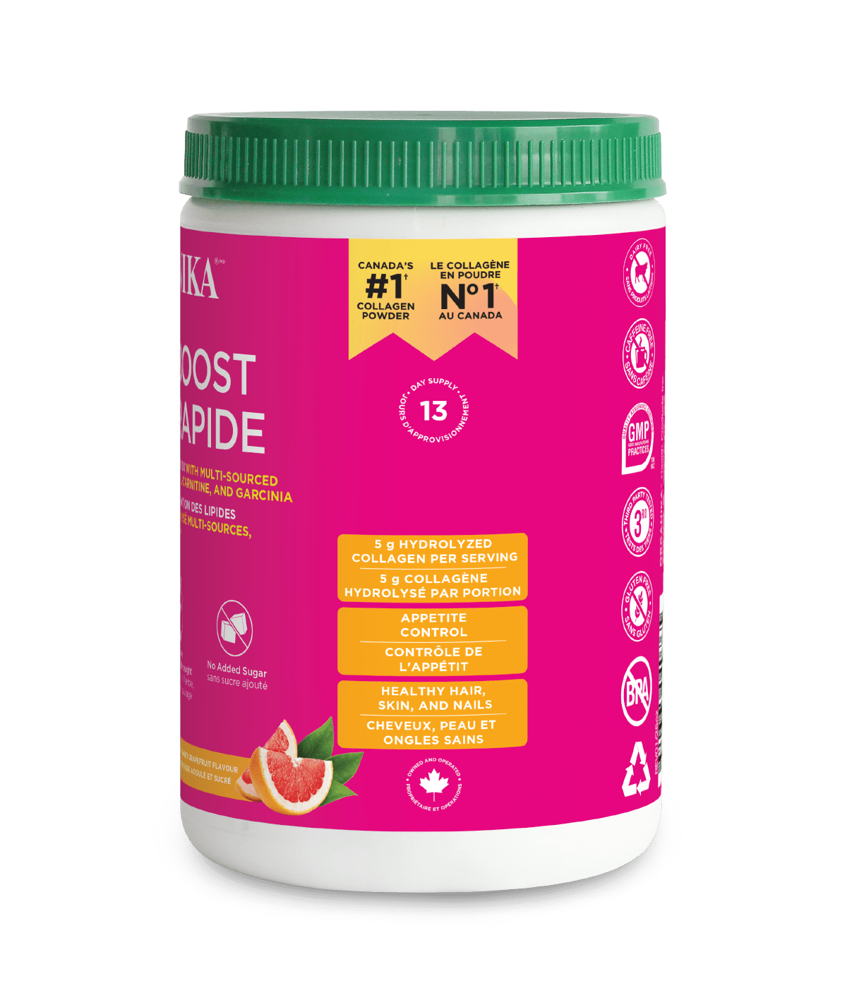 Metaboost Fat Metabolizing Complex Powder - Tangy - Sweet Grapefruit - Organika Health Products