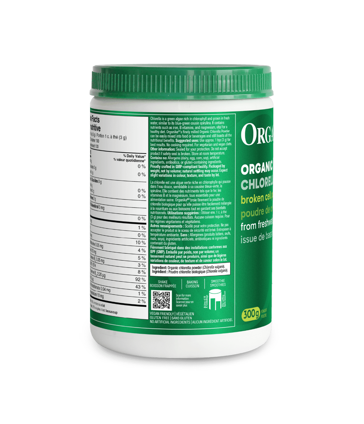 Organic Chlorella Powder - Organika Health Products