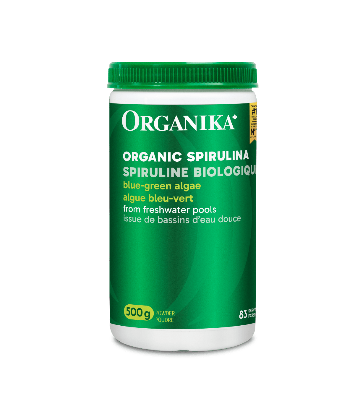 Organic Spirulina Powder - 500 g - Organika Health Products