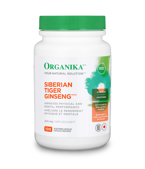 Siberian Tiger Ginseng - 200 mg/100 vcaps - Organika Health Products