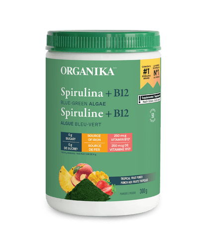 Spirulina + B12 - 250 g - Organika Health Products