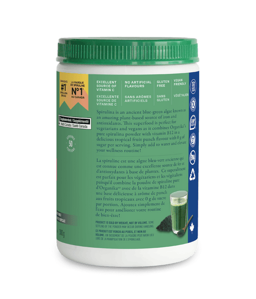 Spirulina + B12 - 250 g - Organika Health Products