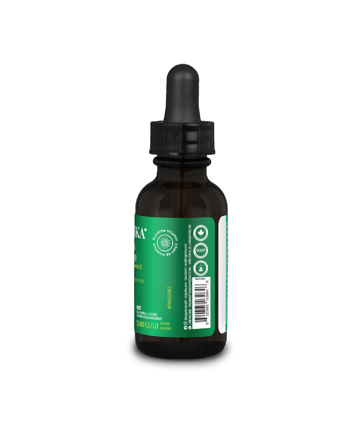 Vitamin D3 - 30 ml - Organika Health Products
